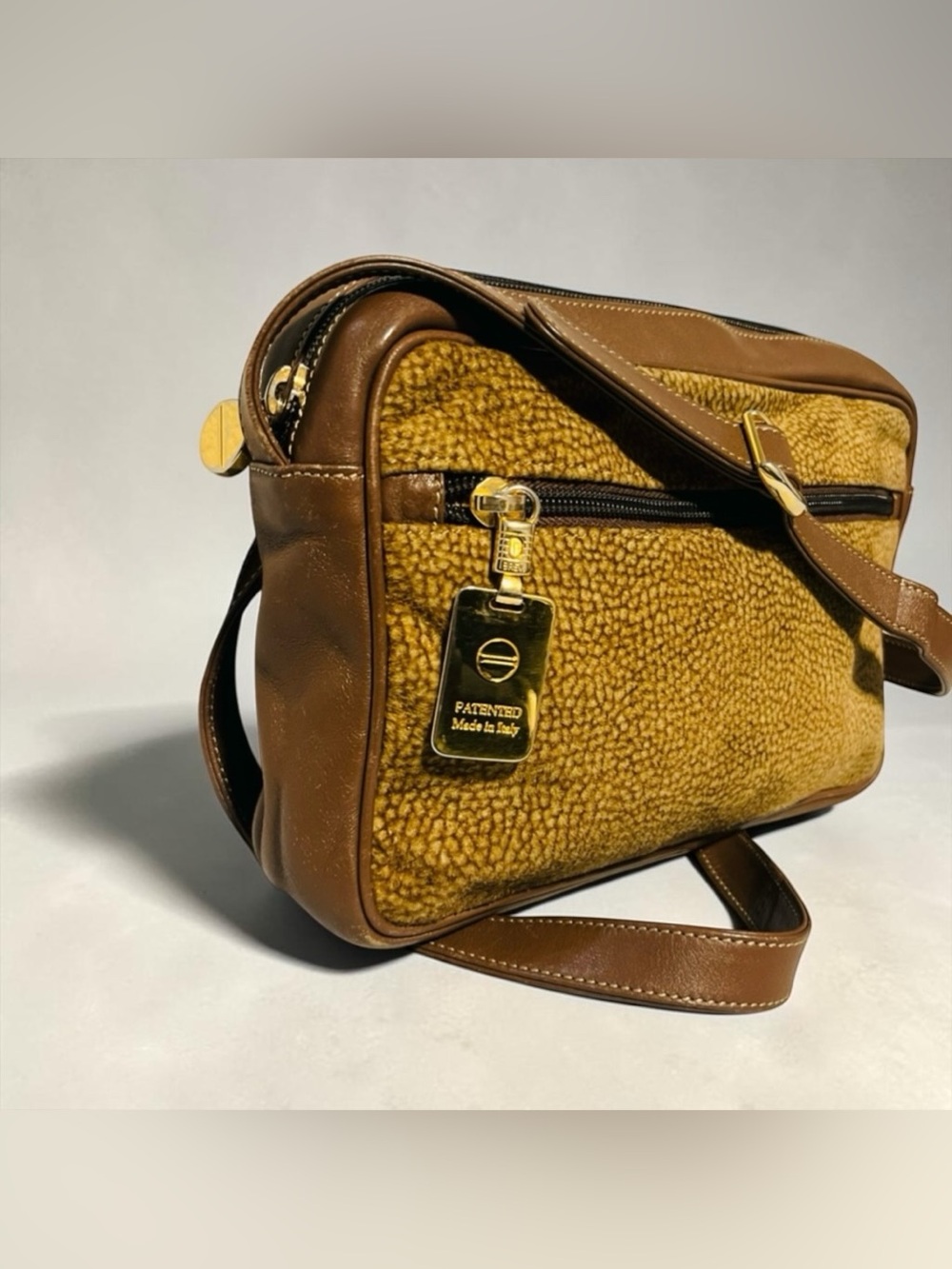 Borbonese Quail Suede Crossbody/Shoulder bag - Picture 2 of 10